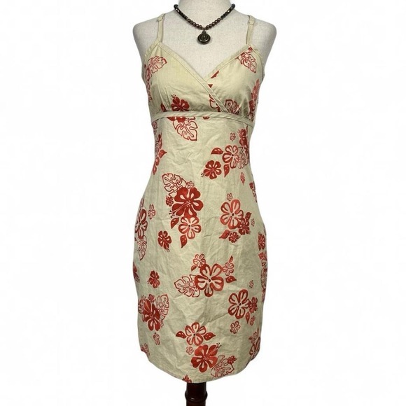 TILT Dresses & Skirts - Vintage‎ Y2K Tilt Women's Tropical Hibiscus Dress Size S Coconut Girl Beach